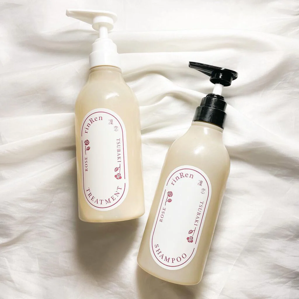 RinRen Shampoo Rose & Tsubaki Vegan Hair Repair Shampoo 480ml - Image 4