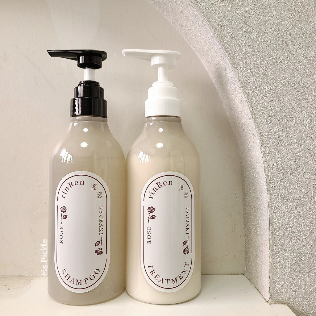 RinRen Shampoo Rose & Tsubaki Vegan Hair Repair Shampoo 480ml - Image 5