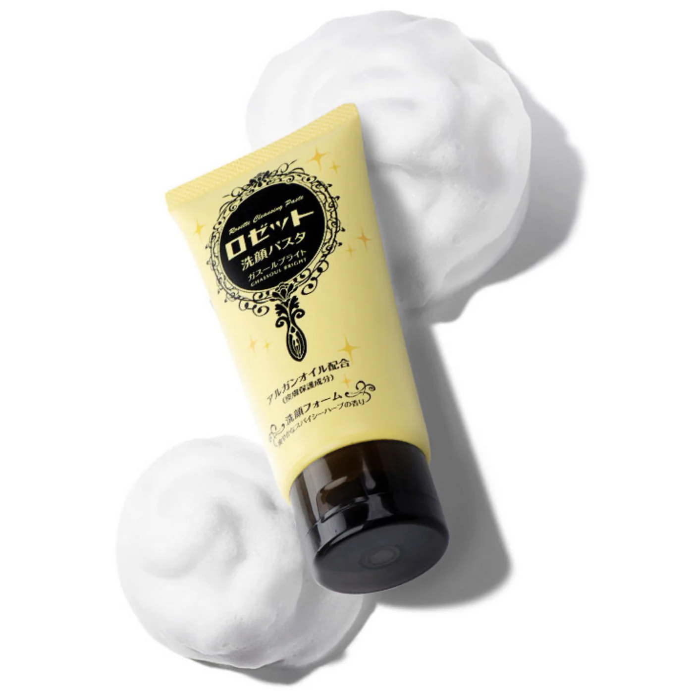 Rosette Cleansing Paste Ghassoul Bright Foam Cleanser 120g - Image 2
