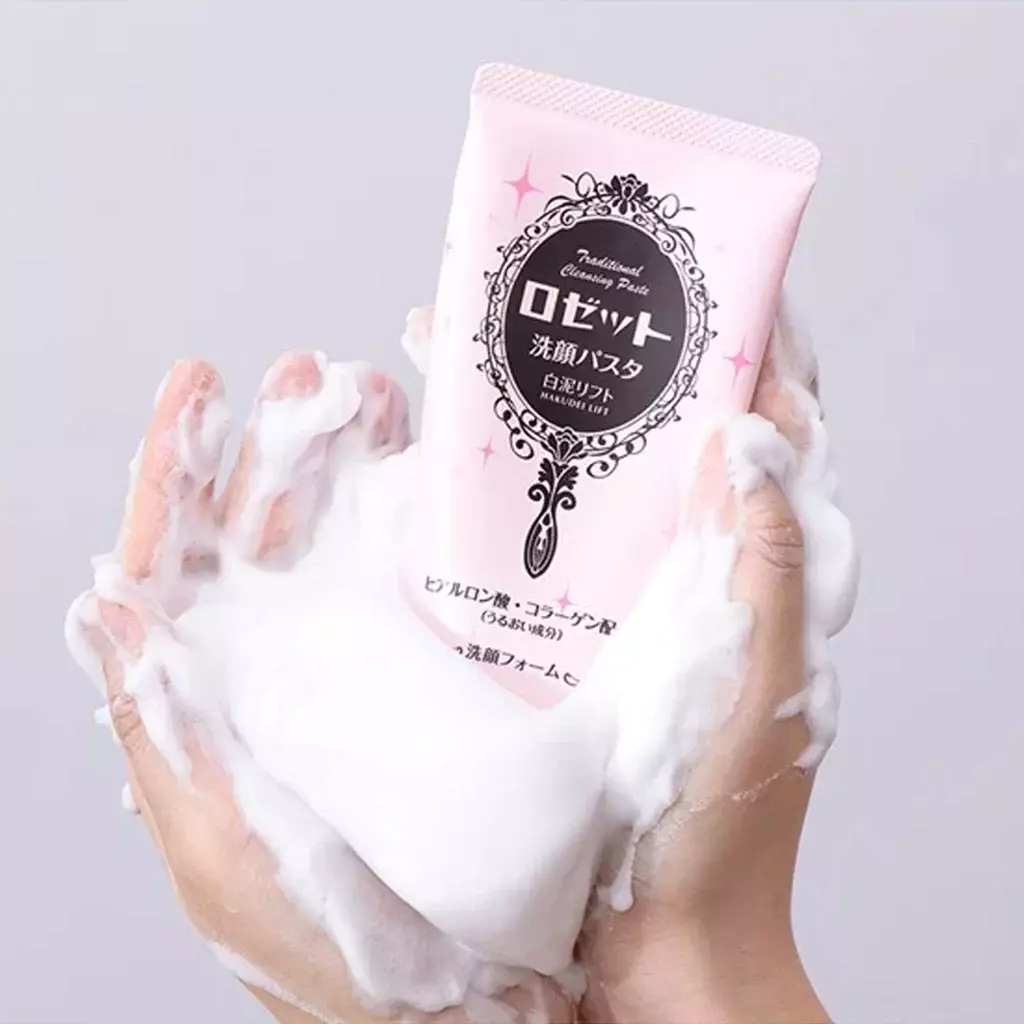 Rosette Cleansing Paste White Clay Lift Foam Cleanser 120g - Image 2