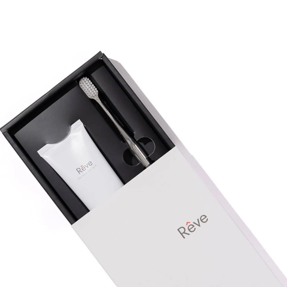 RĂȘve Allbe Natural Eggshell Gel Toothpaste & Toothbrush Gift Set - Image 2