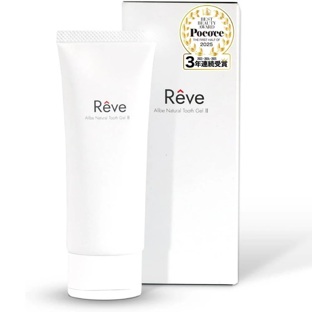 RĂȘve Allbe Natural Eggshell Gel Toothpaste Organic Herbs Flavored 80g