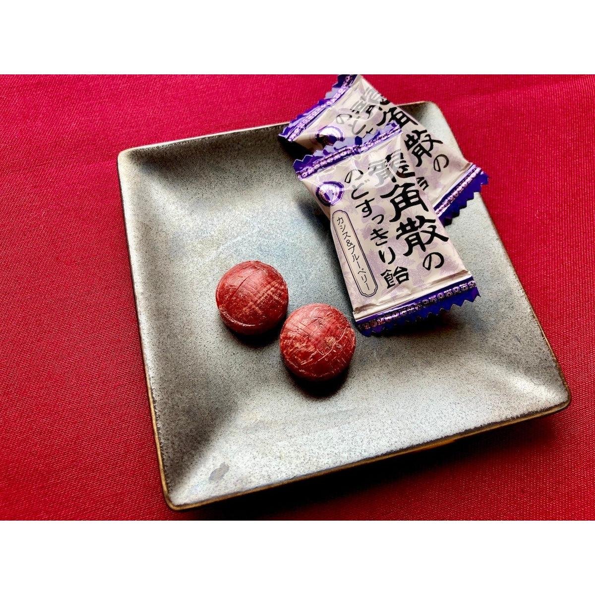 Ryukakusan Herbal Candy Cassis and Blueberry Cough Drops 75g - Image 2