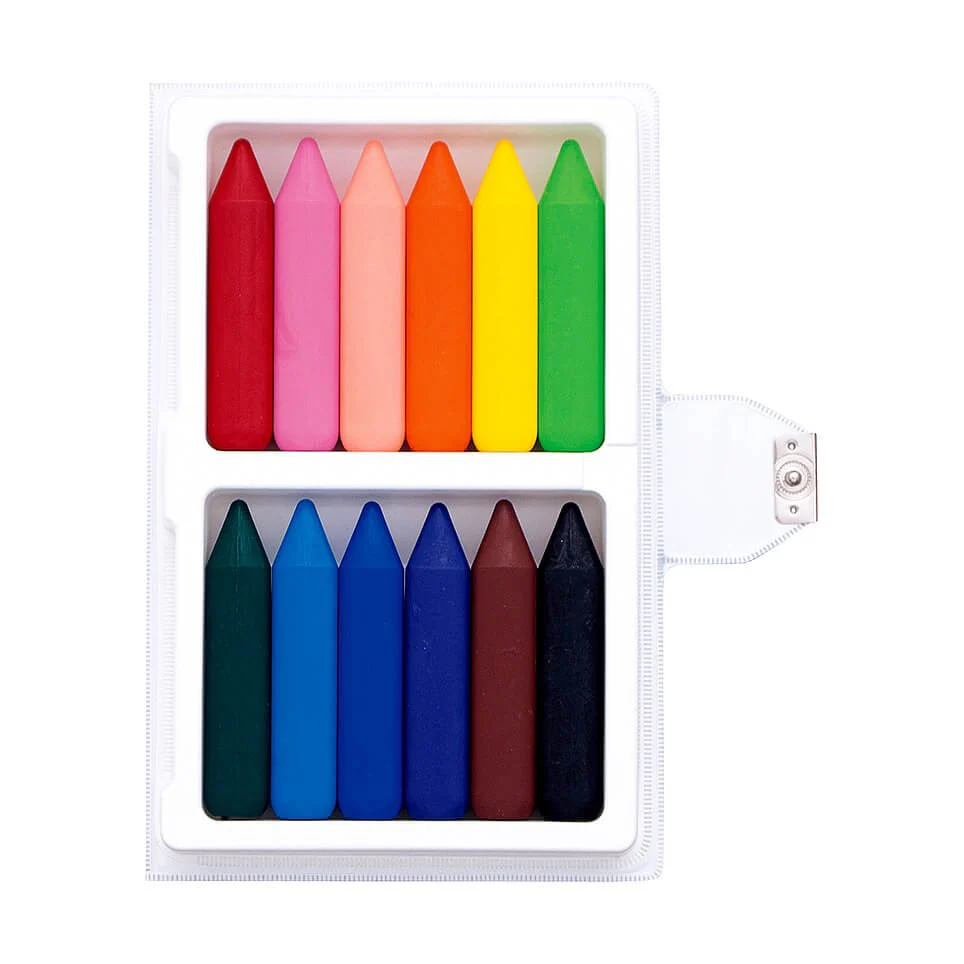 Sakura Color Craypas Triangle Coupy Pencil Easy-Grip Oil Pastels 12 Color Set - Image 3