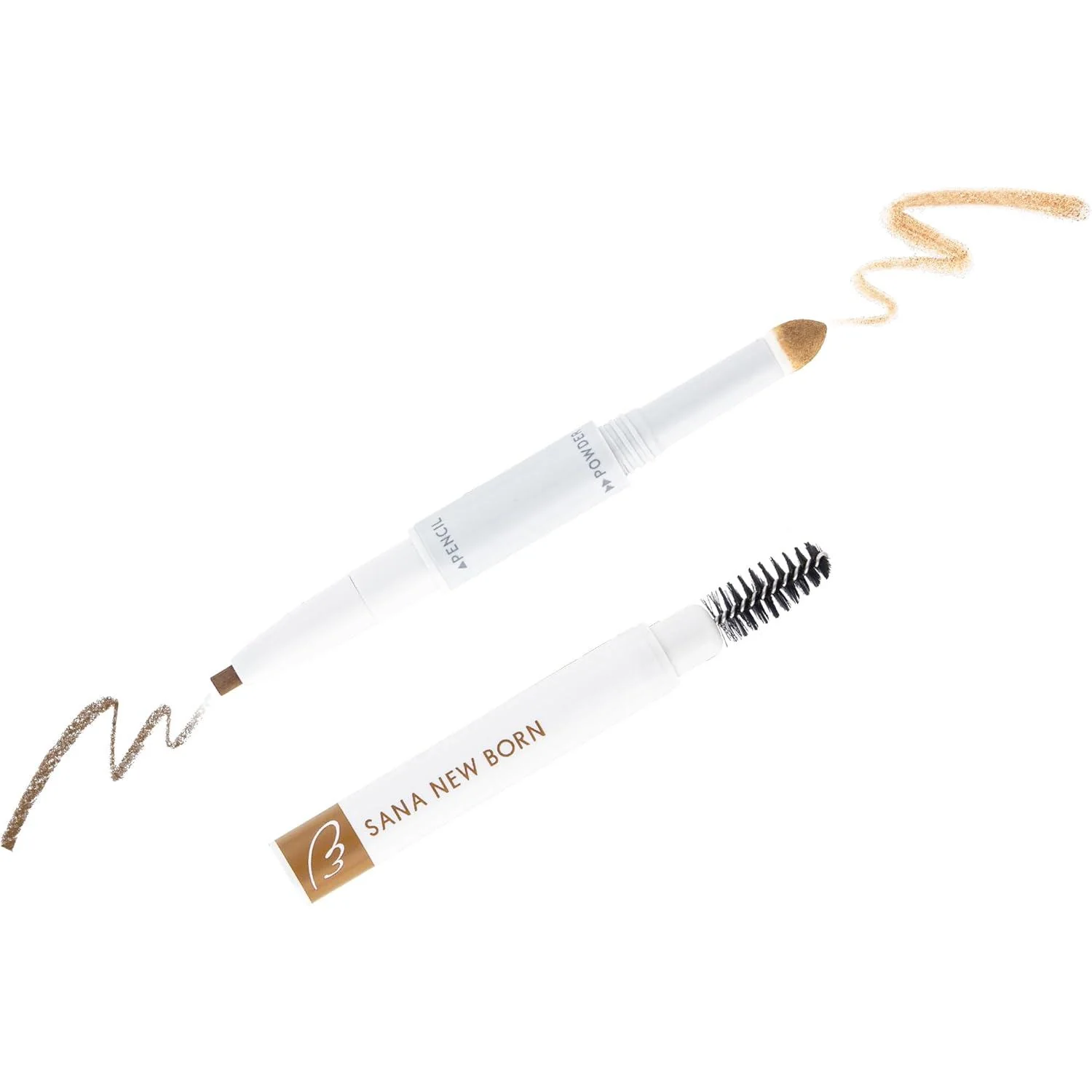 SANA NewBorn W Brow EX Eyebrow Pencil, Powder and Brush - Image 31