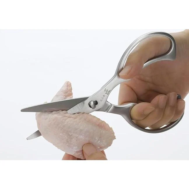 Shimomura All-Stainless Steel Kitchen Scissors Detachable Dishwasher Safe - Image 3