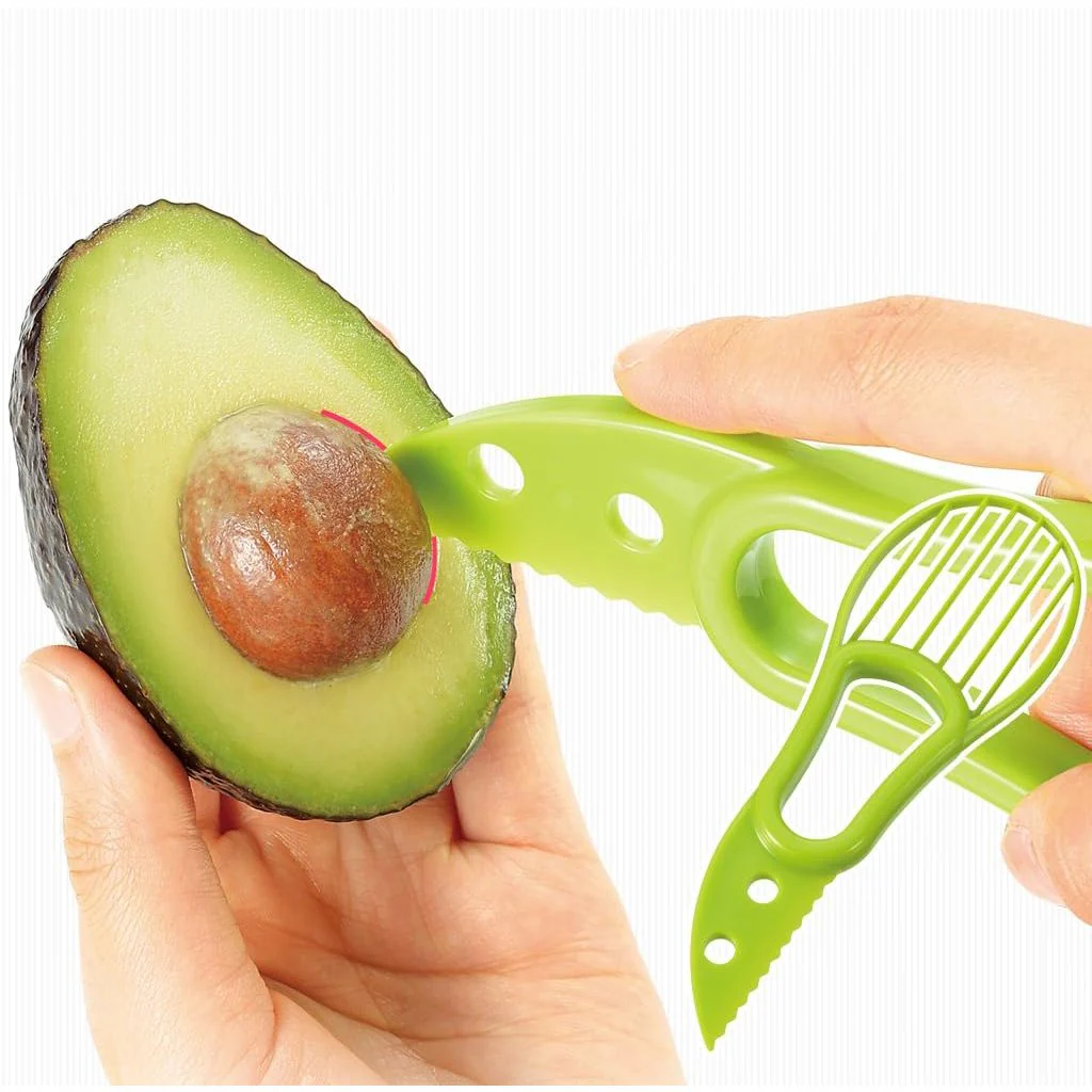 Shimomura Avocado Cutter All-In-One Avocado Slicing & Peeling Tool - Image 3