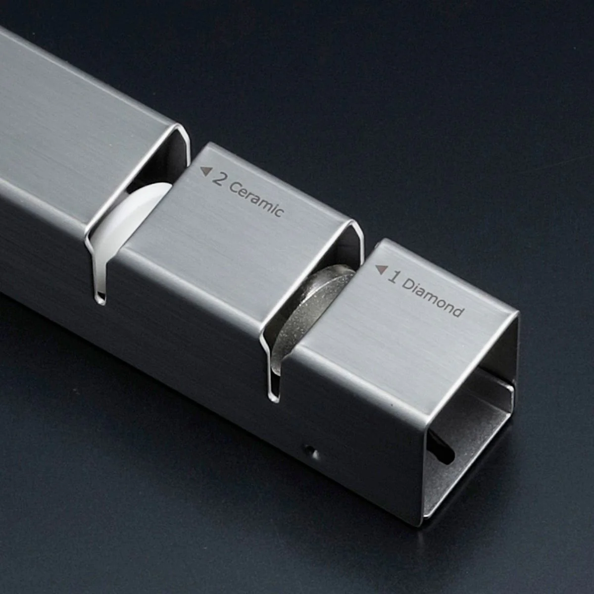 Shimomura Handheld Diamond and Ceramic Dual Kitchen Knife Sharpener - Image 3