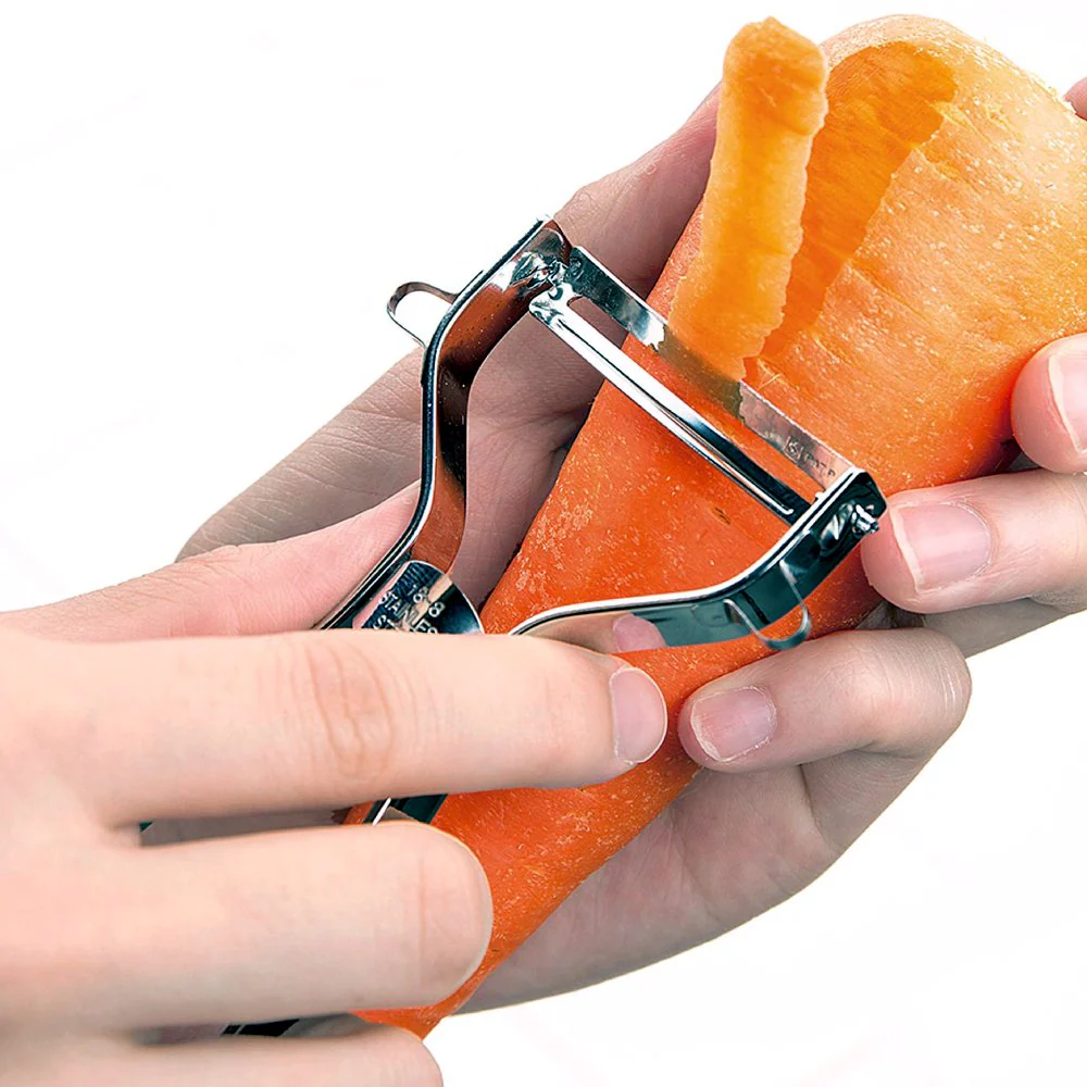 Shimomura Rapid Peeler Stainless Curved Blade Vegetable Peeler PG-642 - Image 3