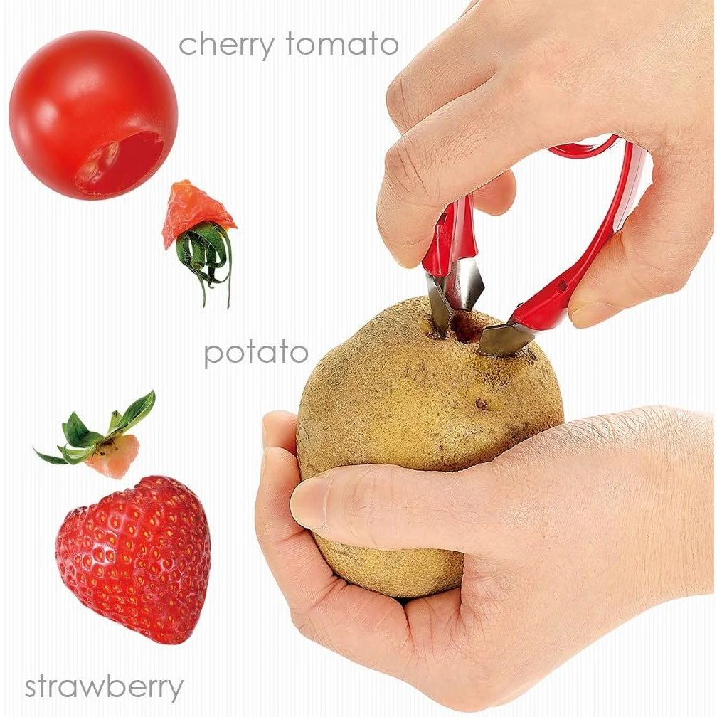 Shimomura Tomato Stem Remover Fruit & Vegetable Coring Tool - Image 2