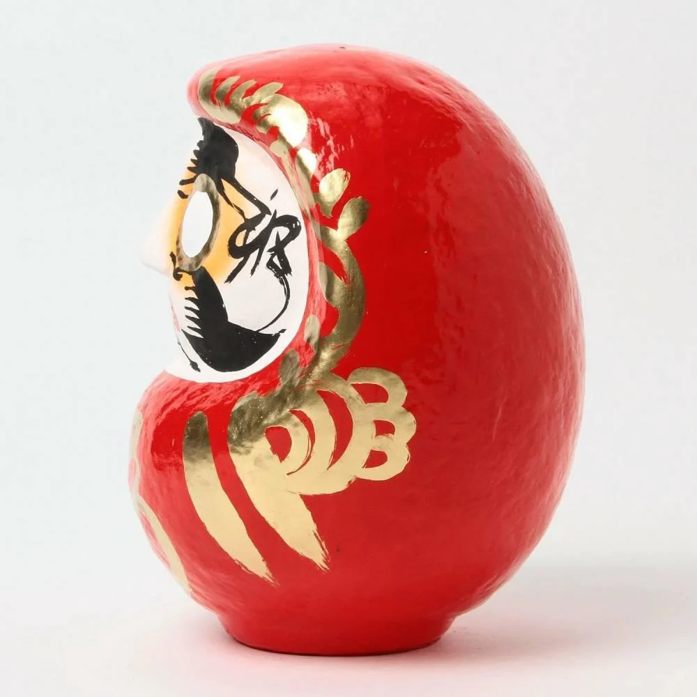 Shirakawa Daruma Doll “Ho” Handmade Good Luck Charm Red Doll 25cm - Image 3