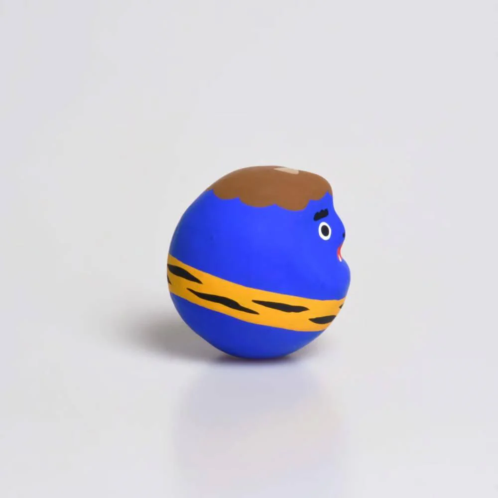 Shirakawa Daruma Demon Blue Oni Daruma Doll Good Luck Charm 4.5cm - Image 3