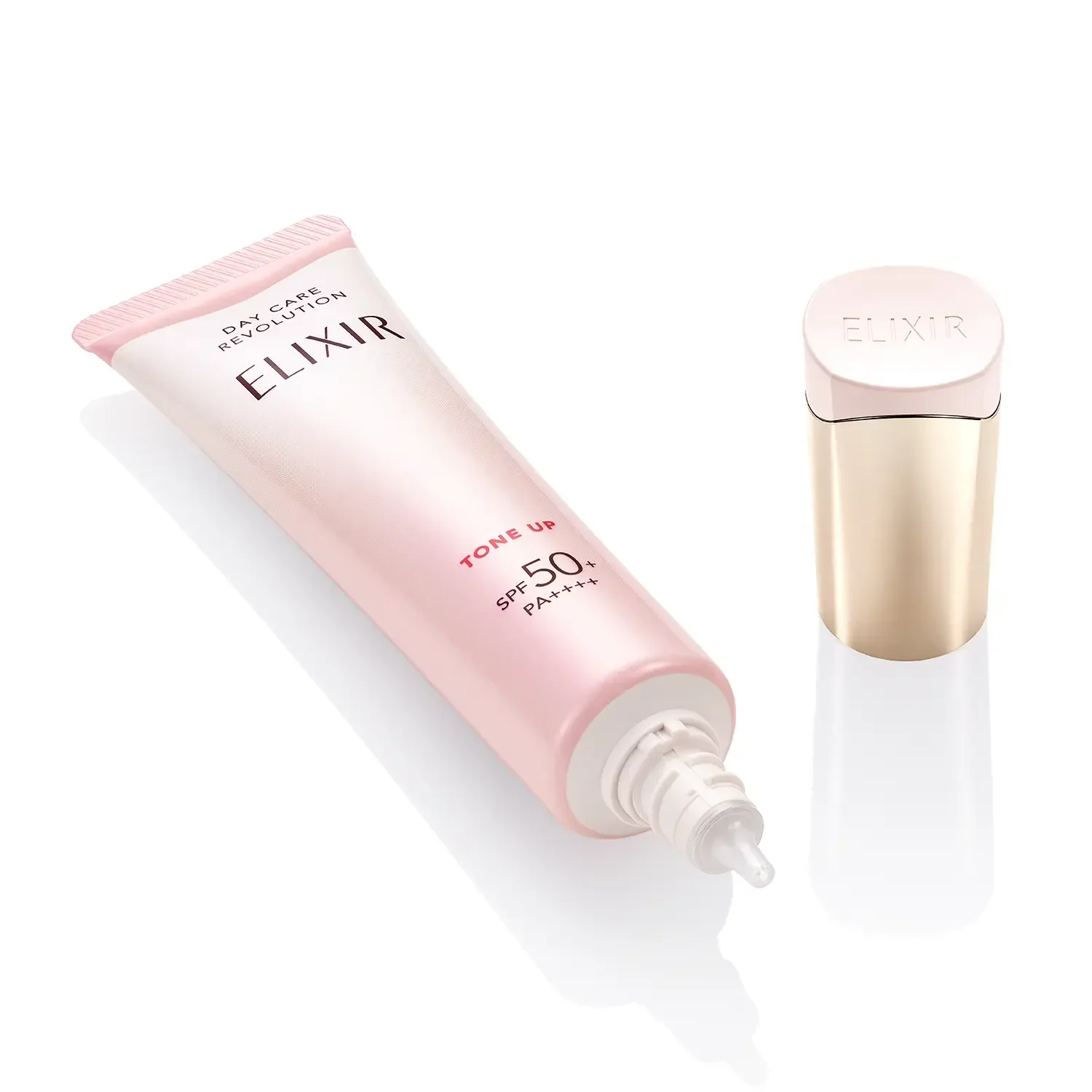 Shiseido Elixir Day Care Multifunctional Tone Up Emulsion Baby Pink SPF 50+ 35g - Image 3