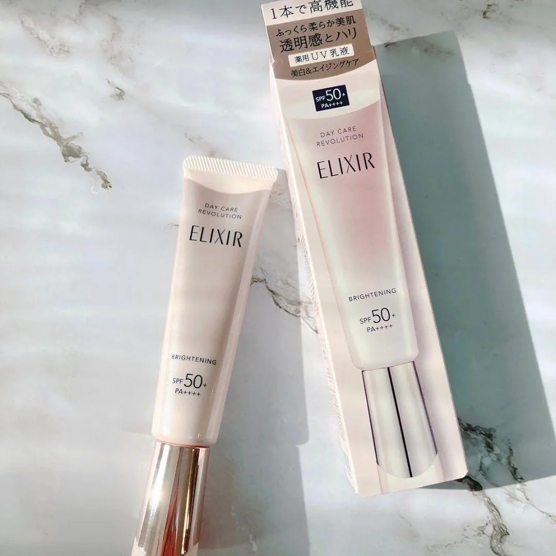 Shiseido Elixir Day Care Revolution Brightening UV Emulsion SPF50+ 35ml - Image 6
