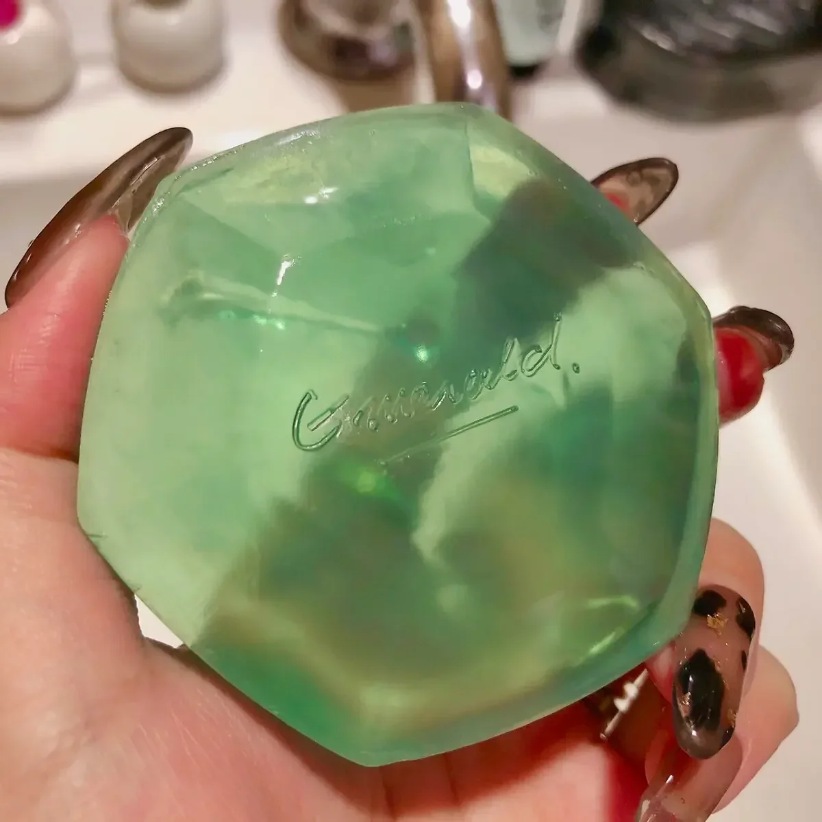 Shiseido Honey Cake Emerald Transparent Facial Bar Soap 100g - Image 3