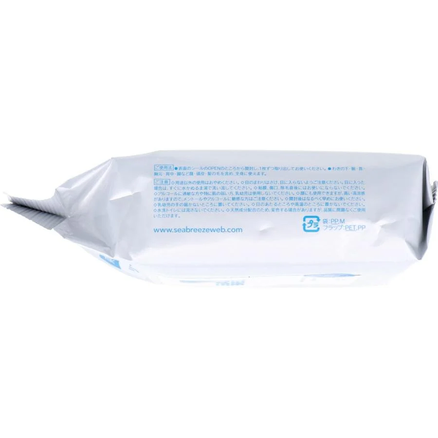 Sea Breeze Deodorant Body Wipes Unscented 30 Sheets - Image 3