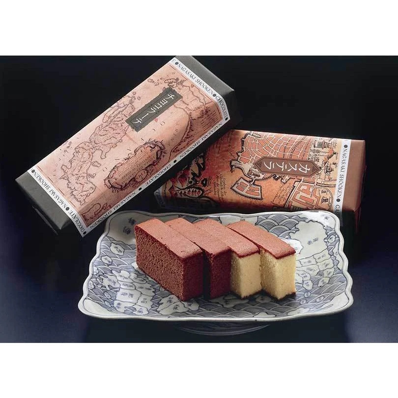 Shooken Nagasaki Chocolate Flavor Castella Sponge Cake 1 Piece - Image 6