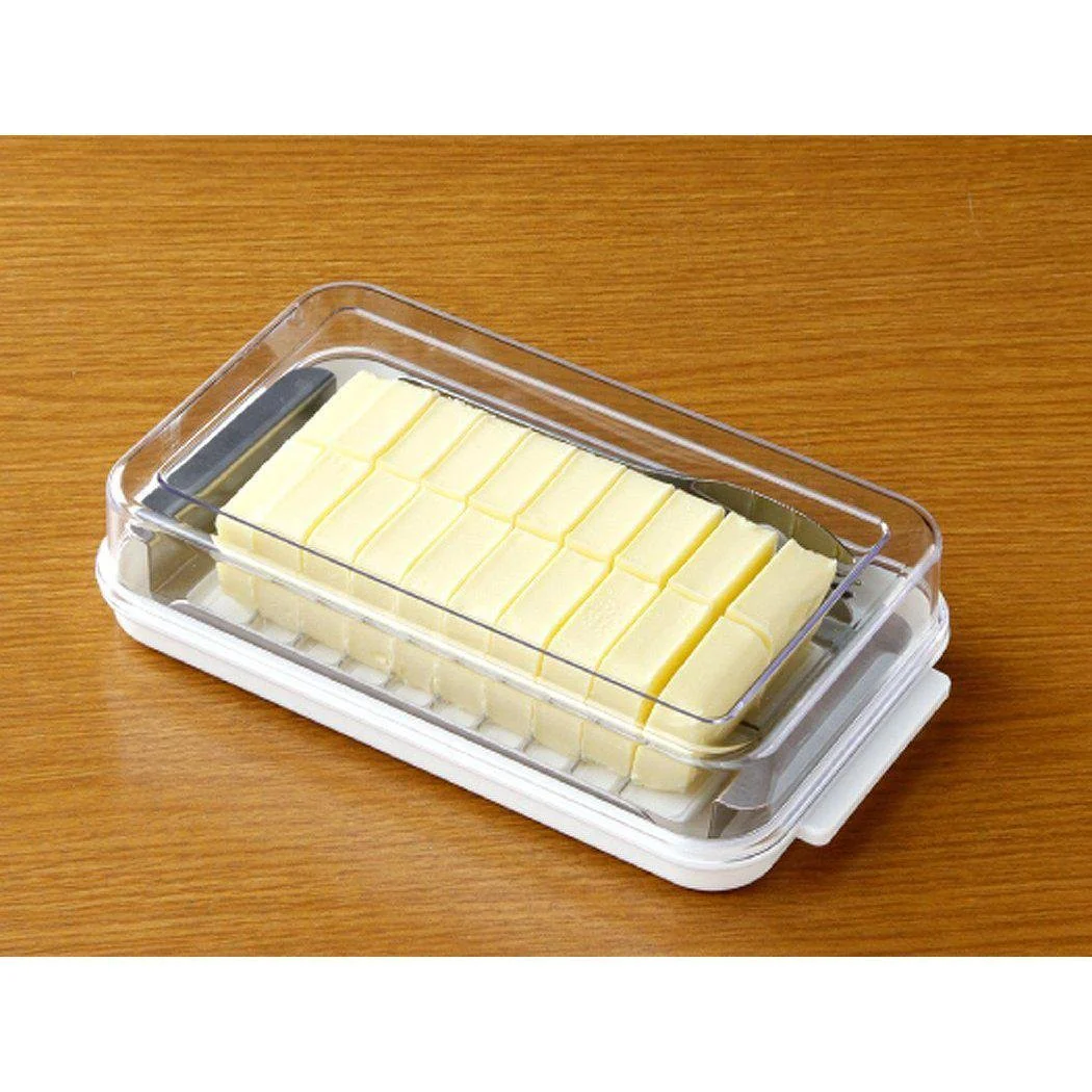 Skater Butter Dish with Cutter for Easy Slicing & Portioning BTG2DX - Image 2