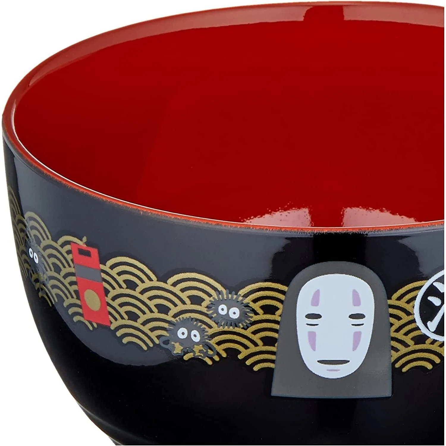 Skater Japanese Plastic Bowl Kaonashi (No-Face Spirited Away) Design ‎N2-A - Image 5