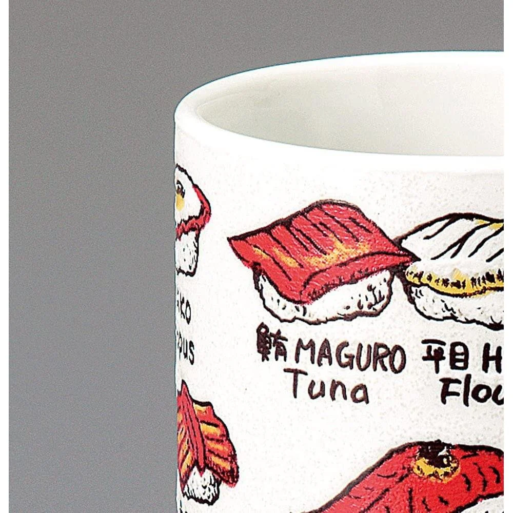 Sohogama Sushi Yunomi Cup Handmade Porcelain Tea Mug - Image 2