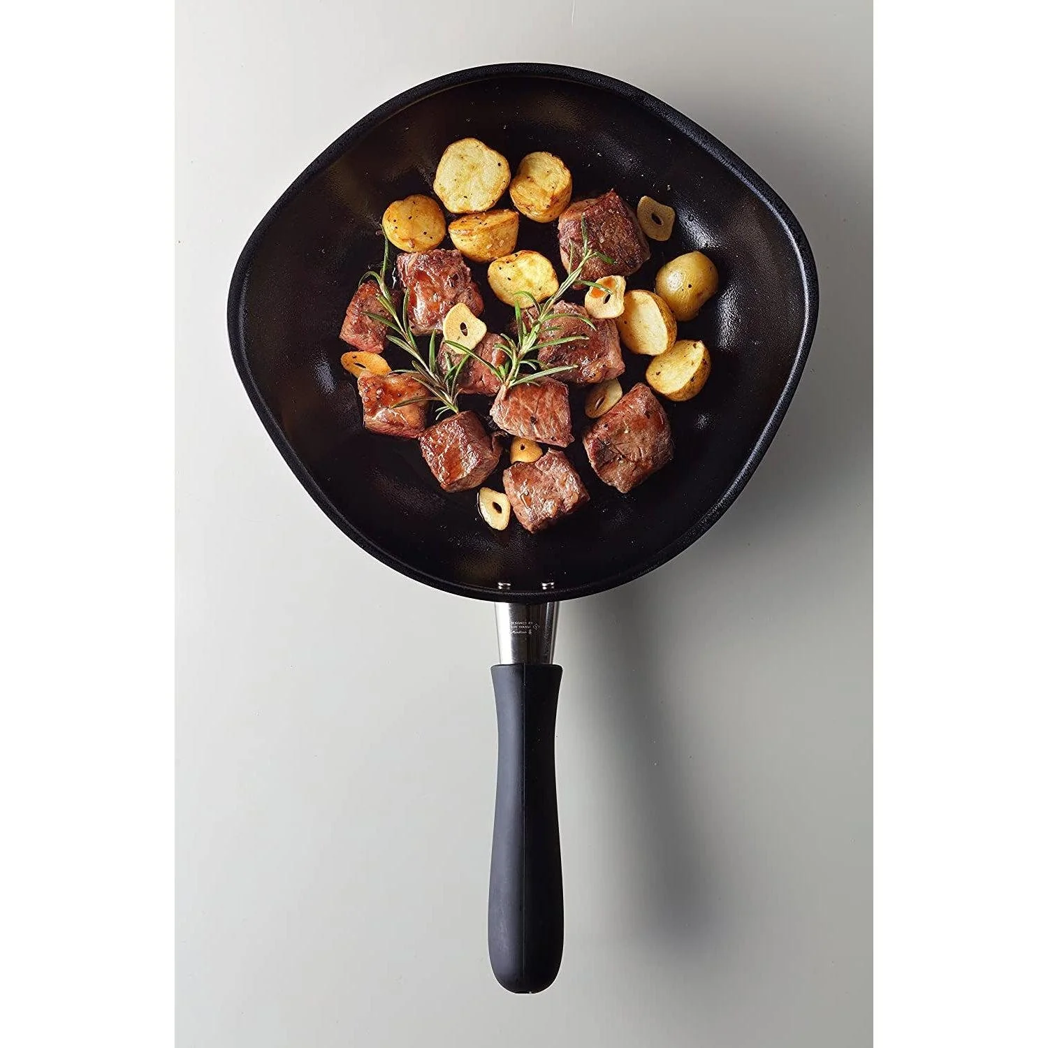 Sori Yanagi Iron Frying Pan Magma Plate with Stainless Steel Lid 25cm - Image 5