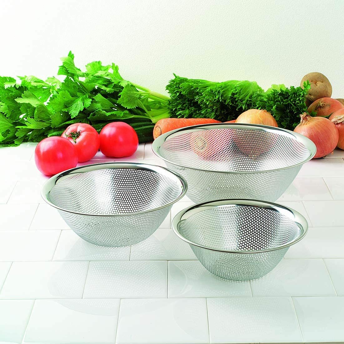 Sori Yanagi Stainless Steel Strainer Colander - Image 2