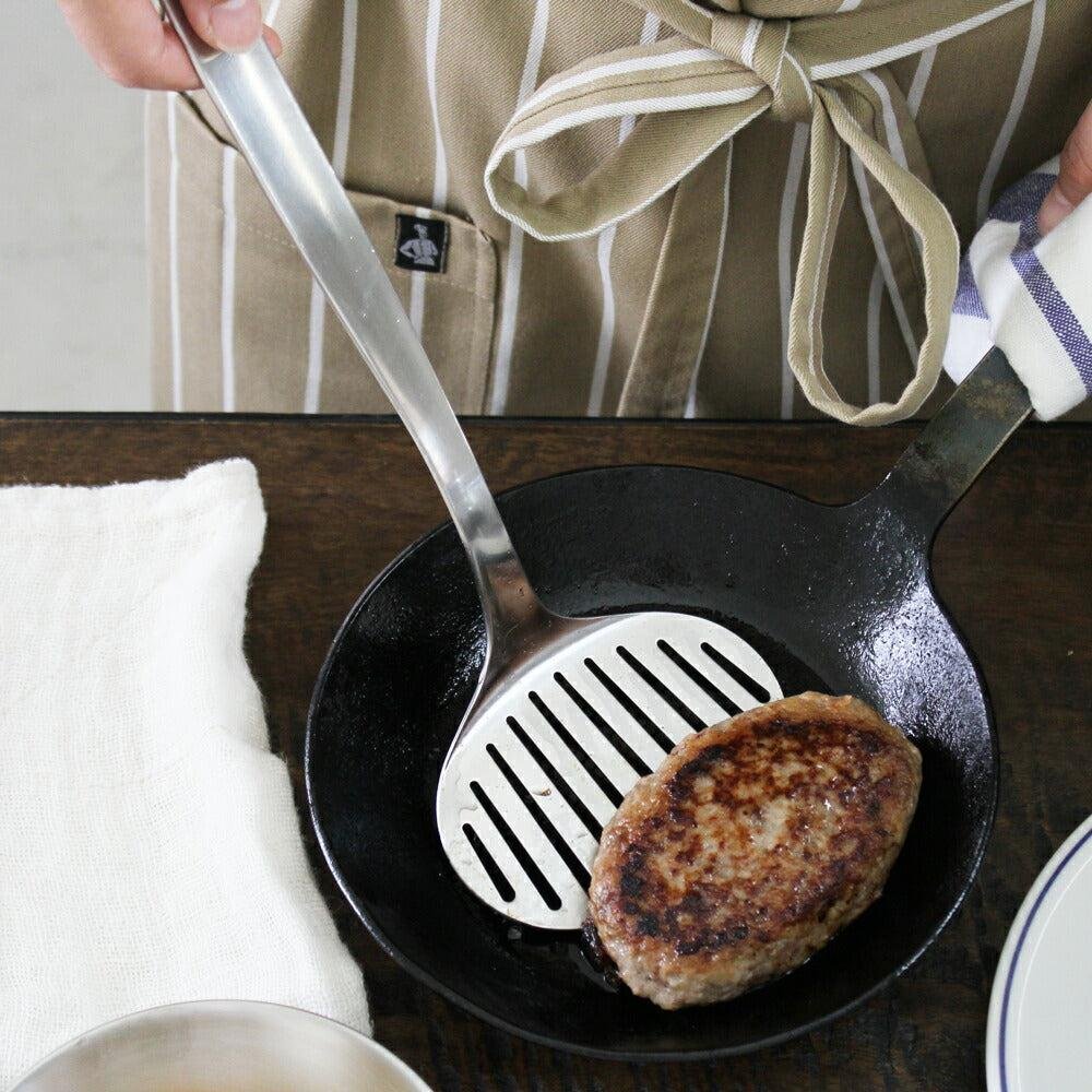 Sori Yanagi Slotted Turner Stainless Steel Grill Spatula 300mm - Image 2