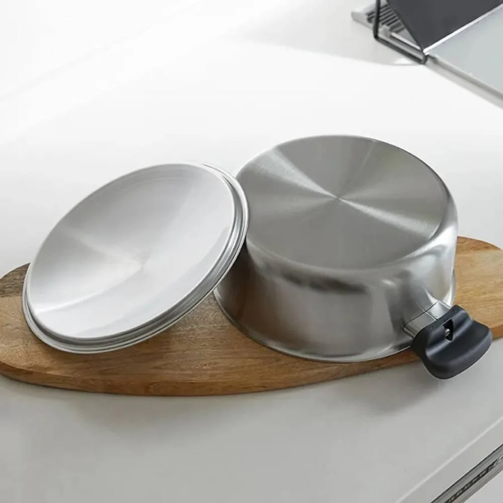 Sori Yanagi Two Handled Matte Finish Stainless Pot With Lid 3.8L - Image 6