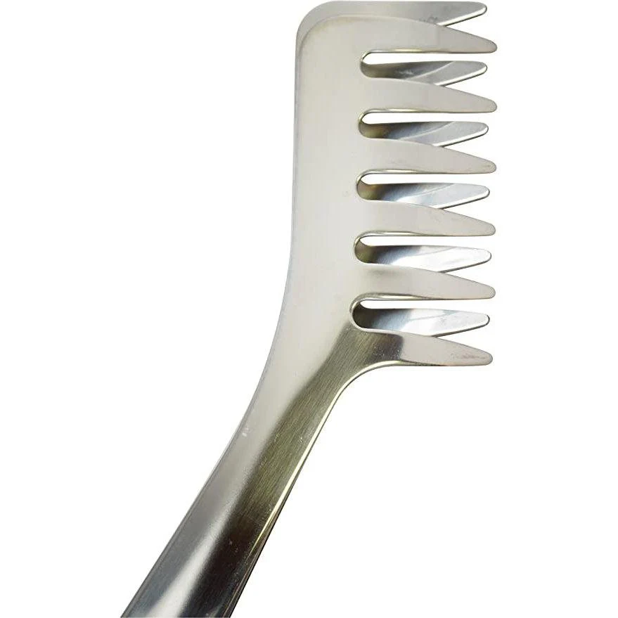 Stainless Steel Spaghetti Tongs Large Size 240mm - Image 2