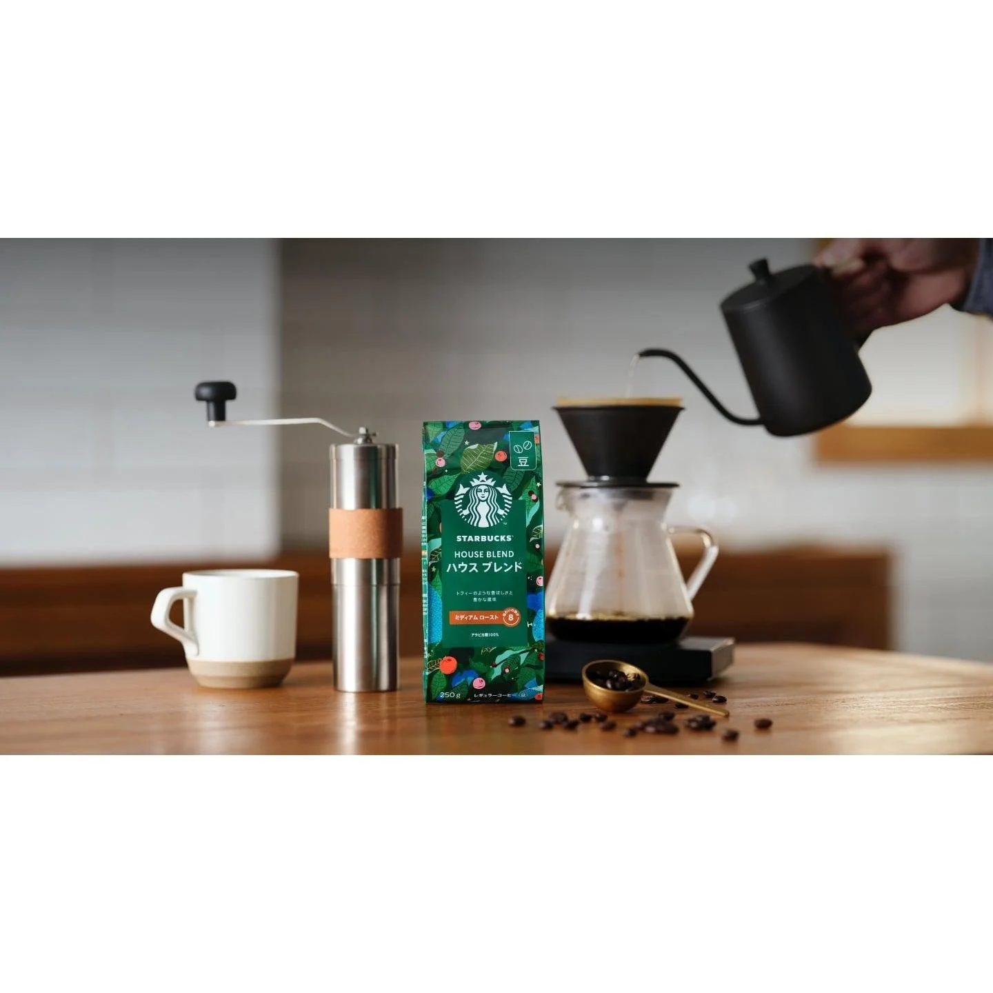 Starbucks Japan House Blend Medium Roast Whole Coffee Beans 250g - Image 3