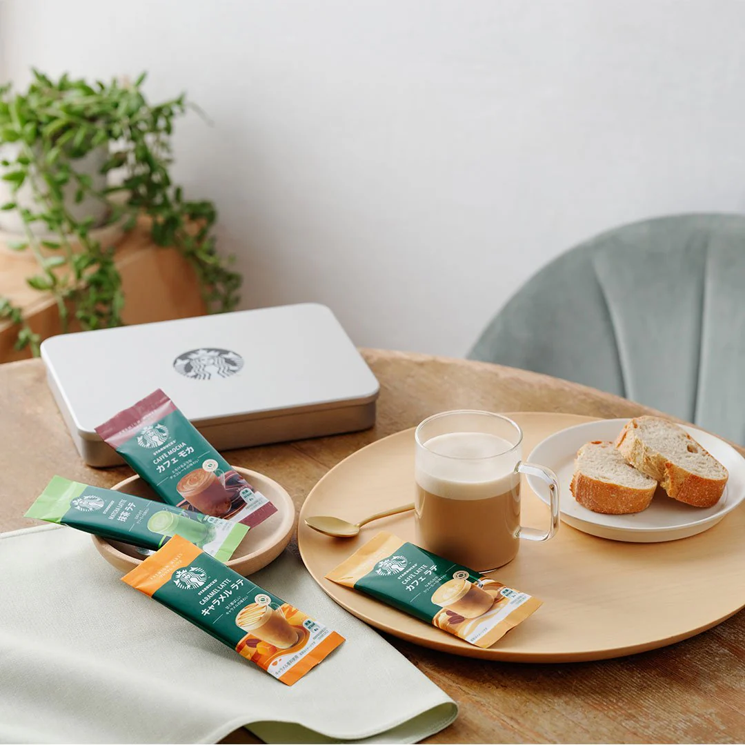 Starbucks Japan Premium Mixes Sampler Instant Tea & Coffee Packets Gift Box - Image 3