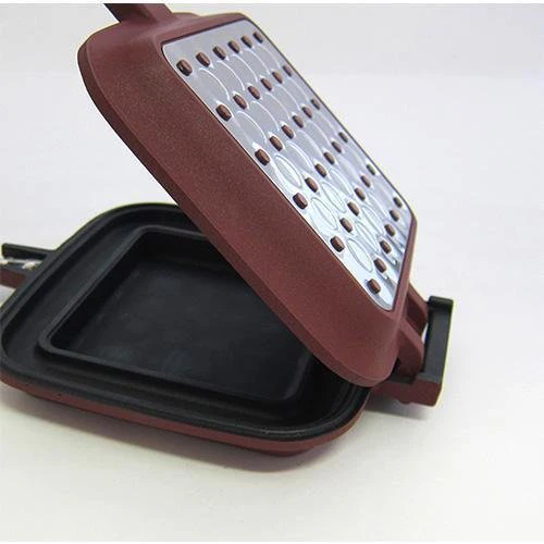 Sugiyama Metal Hot Sandwich Maker Smile Cooker DX Wine Color KS-2881 - Image 4