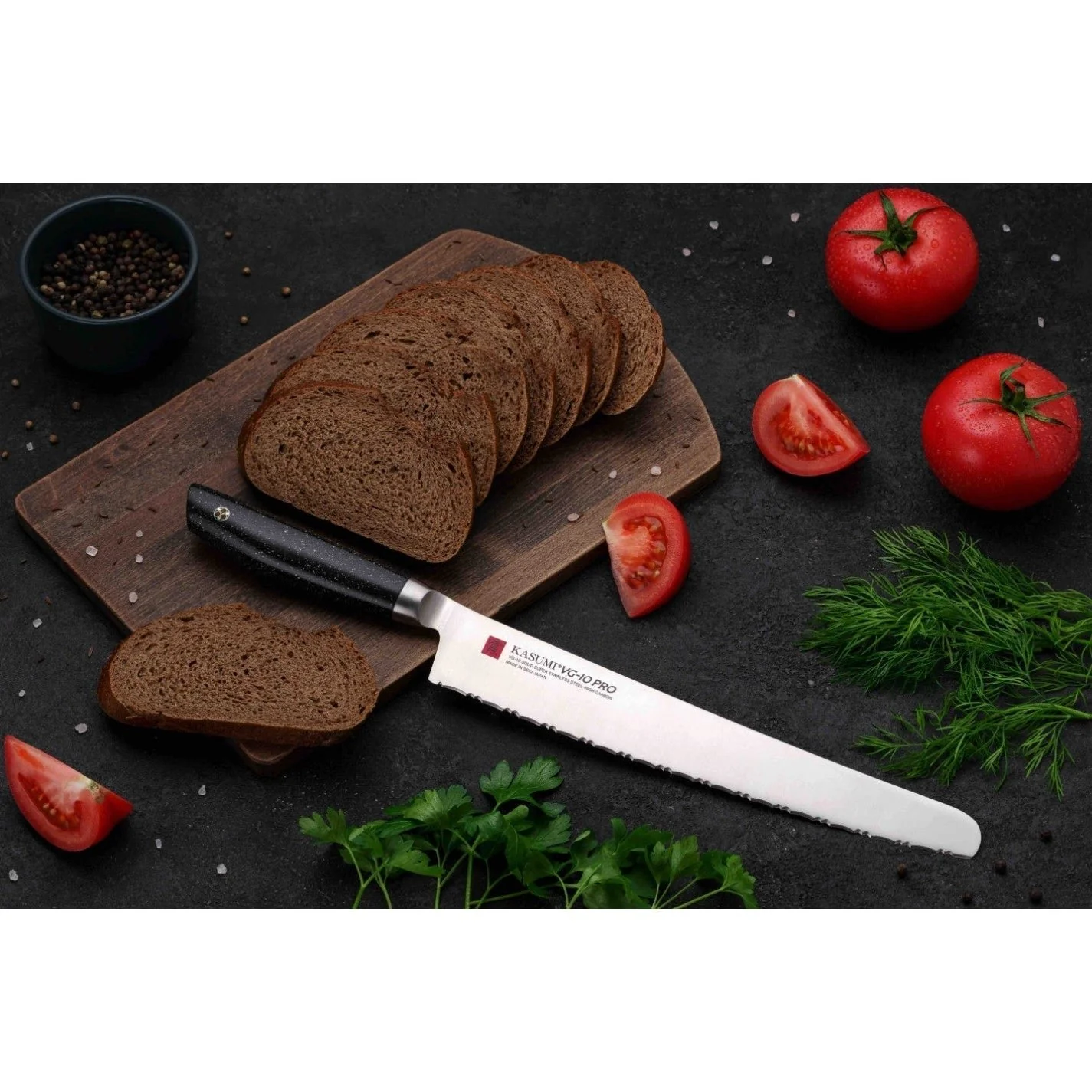 Sumikama Kasumi VG-10 Pro Bread Knife 250mm 56025 - Image 2
