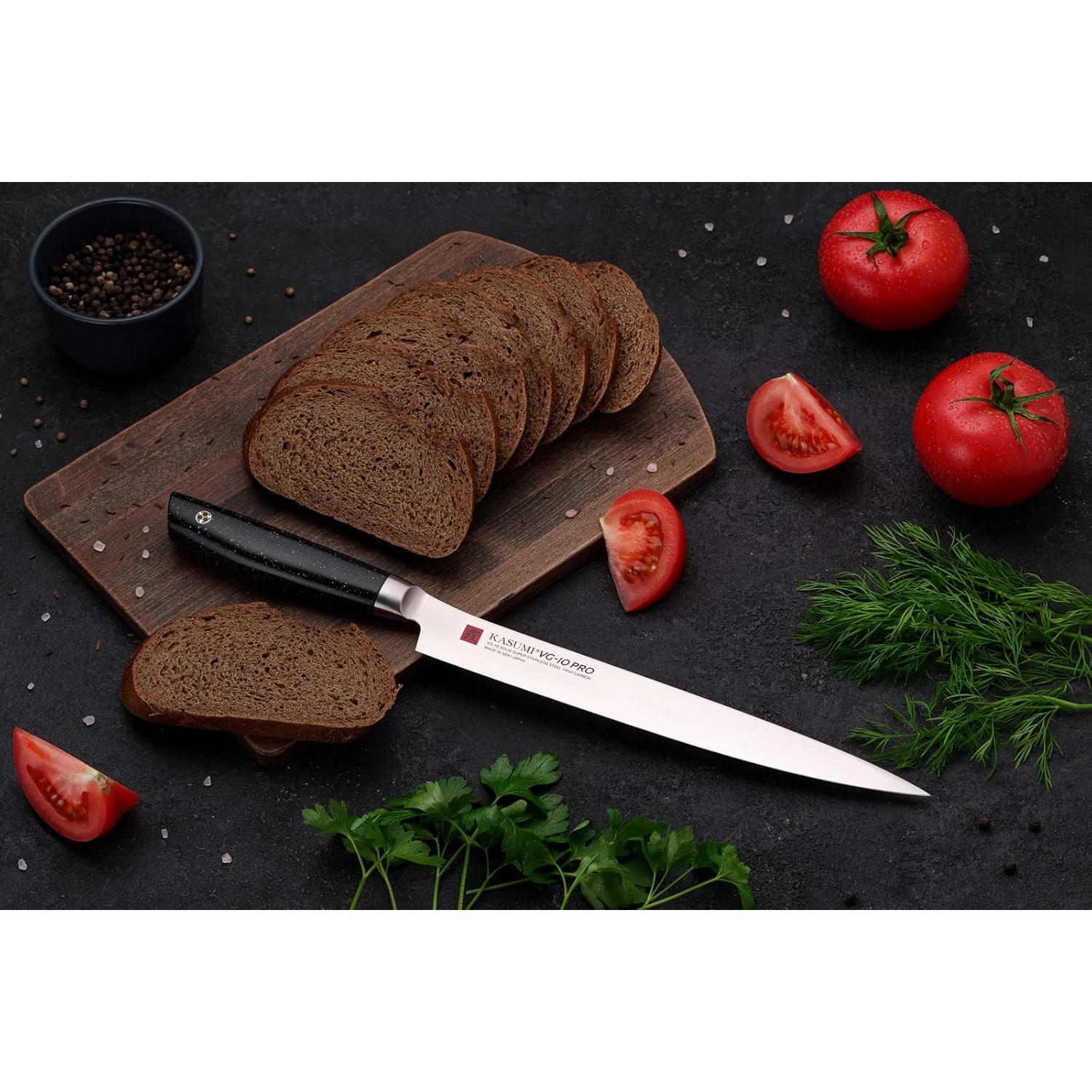 Sumikama Kasumi VG10 Ham Slicer Thin Slicing Knife 24cm - Image 4