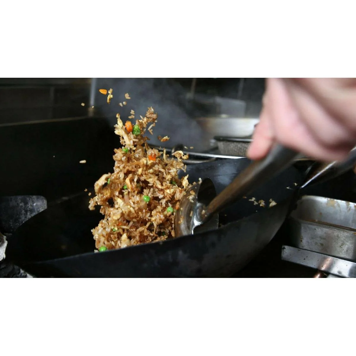 Summit Flat Bottom Japanese Wok with Handle (1.2mm) - Image 2