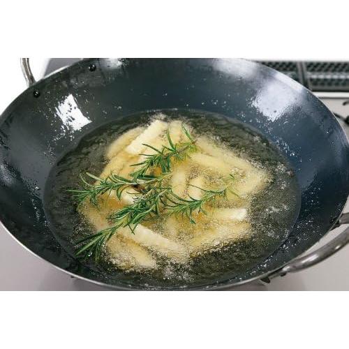 Summit Two-Handled Iron Wok Round Bottom High-Heat Cooking - Image 2
