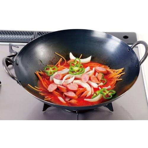 Summit Two-Handled Iron Wok Round Bottom High-Heat Cooking - Image 5