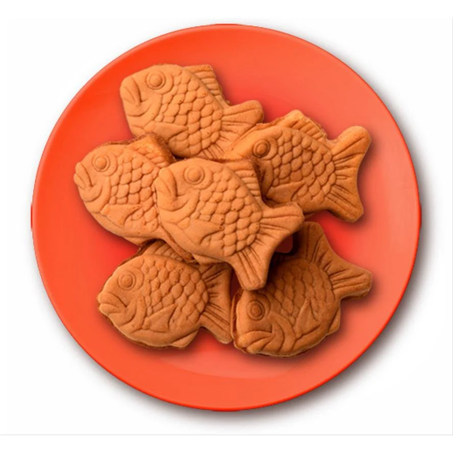 Tada Seika Taiyaki Custard Cream Filled Waffle Snack 10 Pieces - Image 3