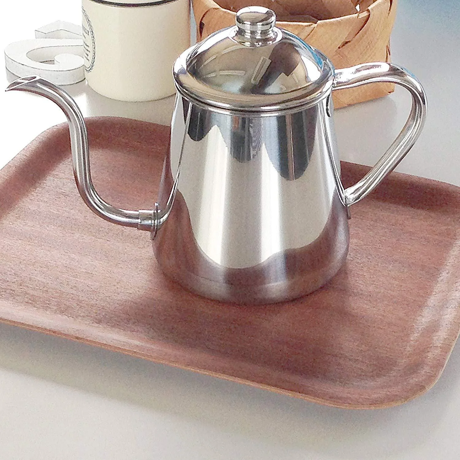 Takahiro Japanese Stainless Steel Pour Over Coffee Kettle 0.9L - Image 2