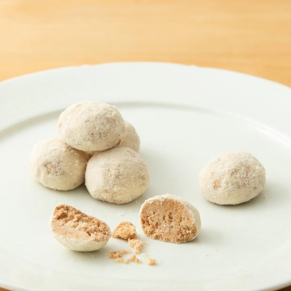 Tatatado Gluten Free Wasanbon Sugar Cookie Balls 6 Pieces (Pack of 3) - Image 3