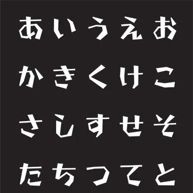 Tenugui Wabunka Hiragana Alphabet Traditional Hand Dyed Cloth - Image 2