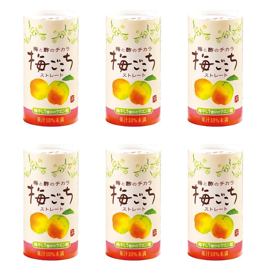 Tokiwa Ume Flavored Japanese Drinking Vinegar Premix Drink 125ml (Pack of 6)