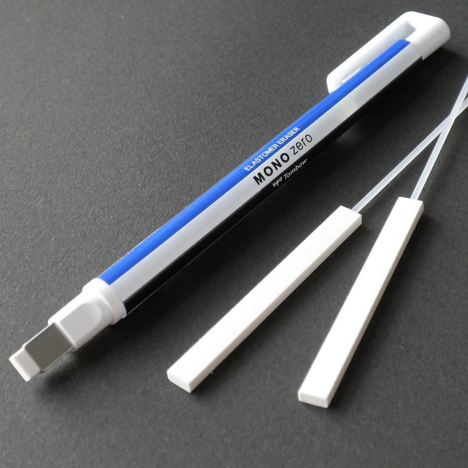 Tombow Mono Zero Refillable Eraser Slim Square Eraser Holder - Image 3