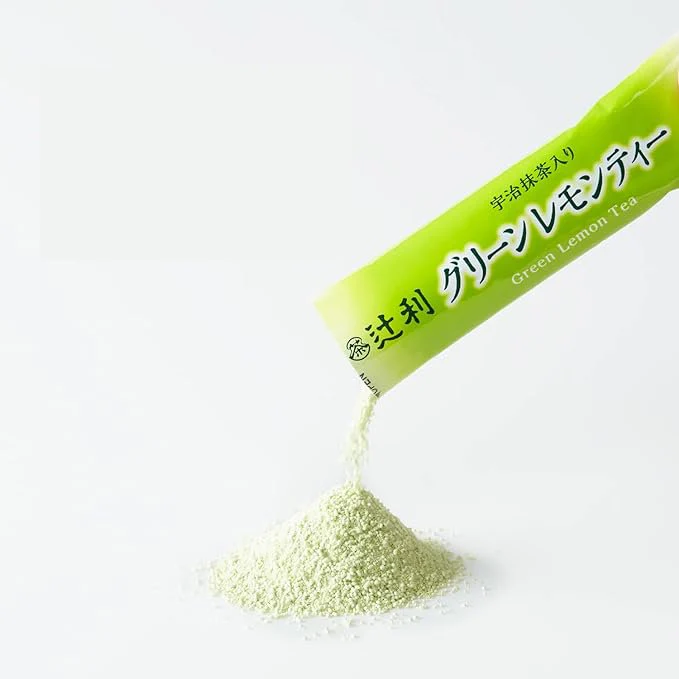 Tsujiri Uji Matcha Green Tea With Lemon Powder Packets 5 Count - Image 3