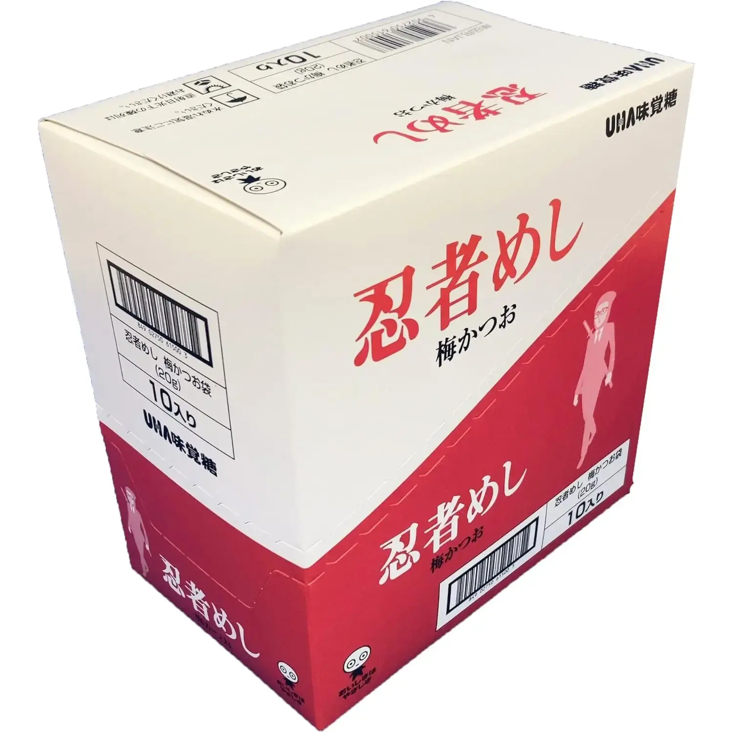 UHA Mikakuto Ninja Meshi Ume Katsuo Japanese Plum Bonito Candy 20g x 10 Bags - Image 4