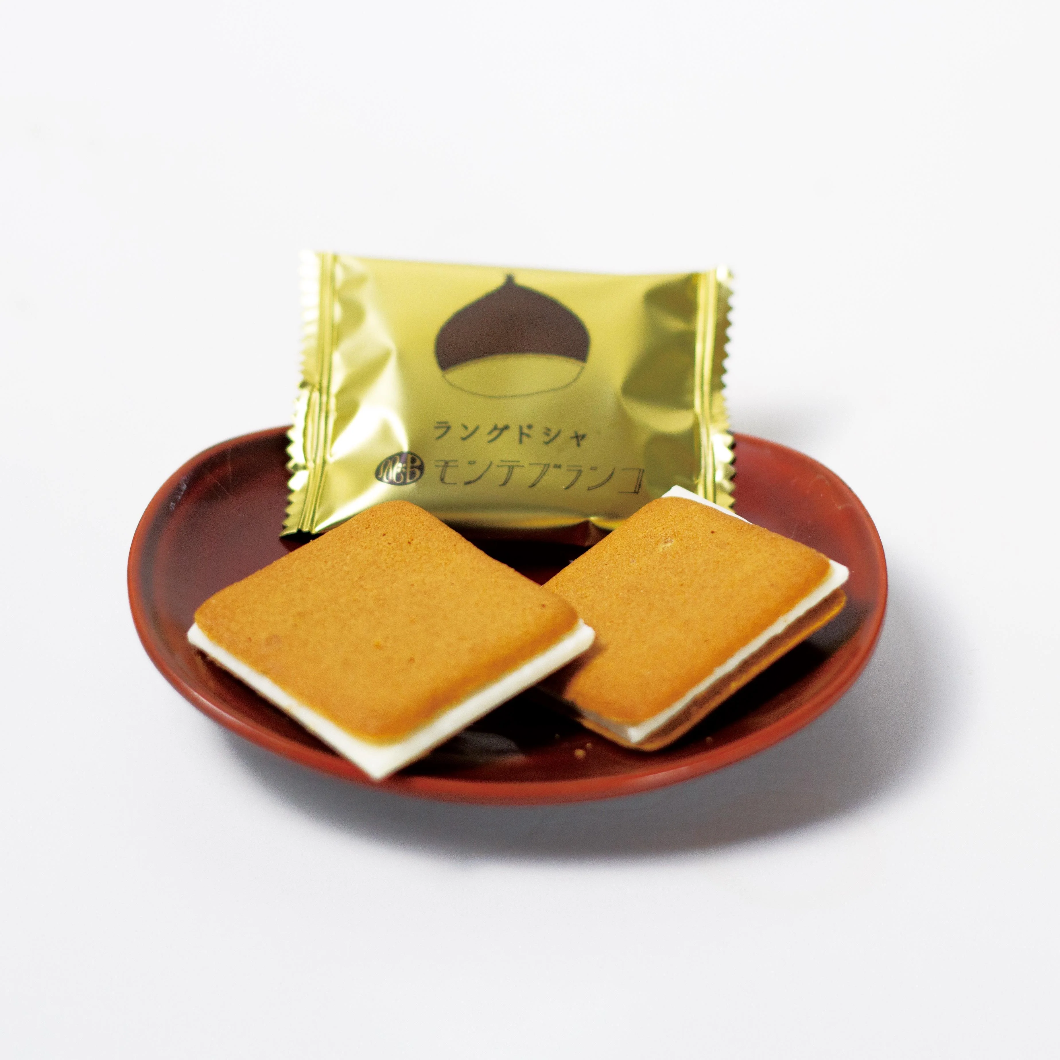 Ujien Langue de Chat White Chocolate Chestnut Sandwich Cookies 12 ct. - Image 2