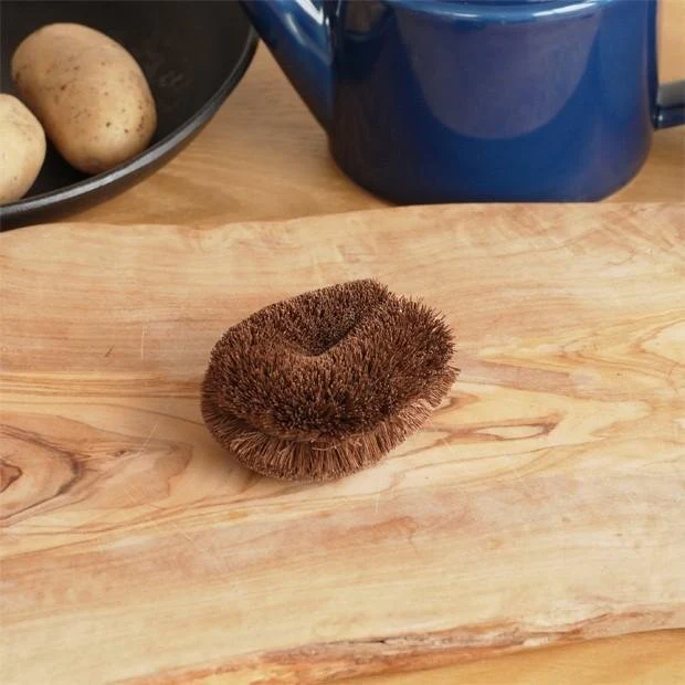 Umezawa Handmade Tawashi Eco-Friendly Gentle Palm Fiber Scrub Brush - Image 6
