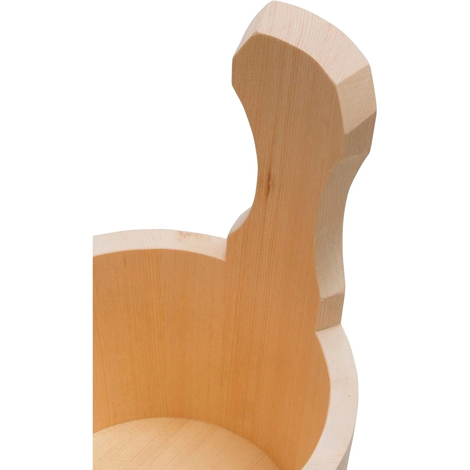 Umezawa Hinoki Bath Bucket (Japanese Cypress Bath Bucket With Handle) - Image 3