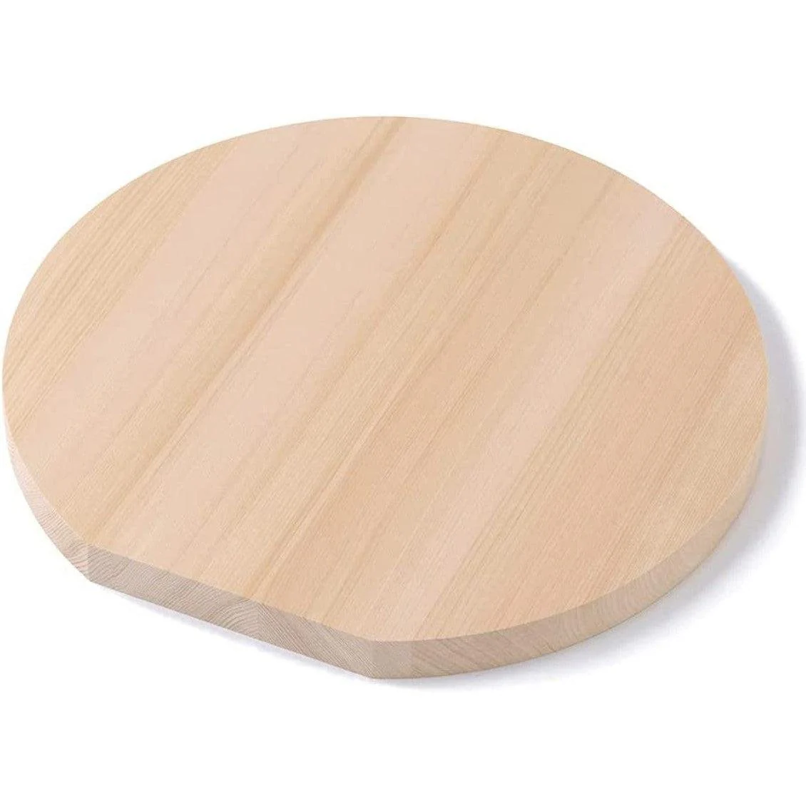 Umezawa Round Hiba Cypress Wood Cutting Board Knife-Friendly - Image 3