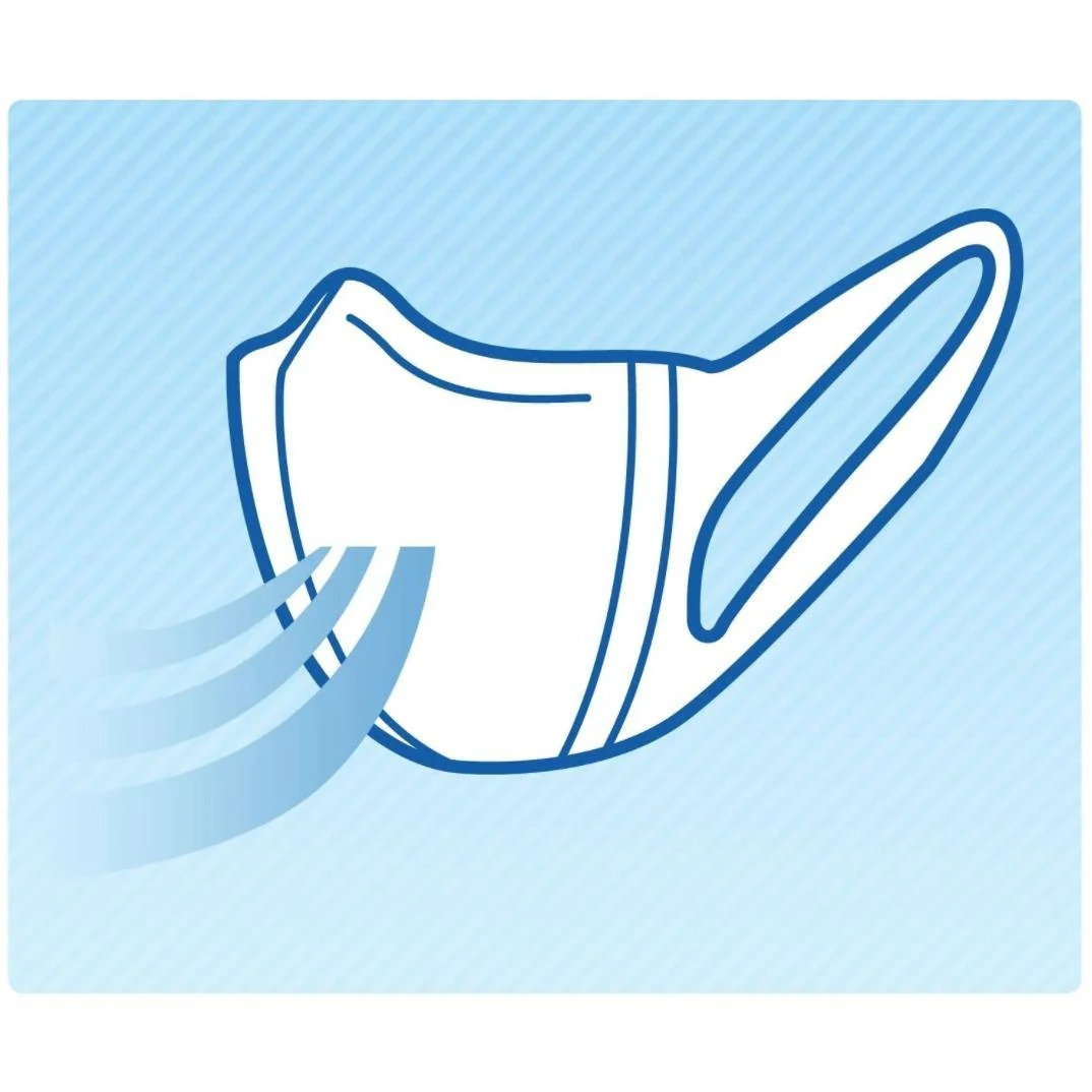 Unicharm Comfortable White Disposable Face Mask Small Size 7 ct. - Image 3